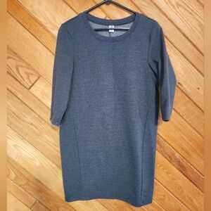 Old Navy small petite dark gray striped dress